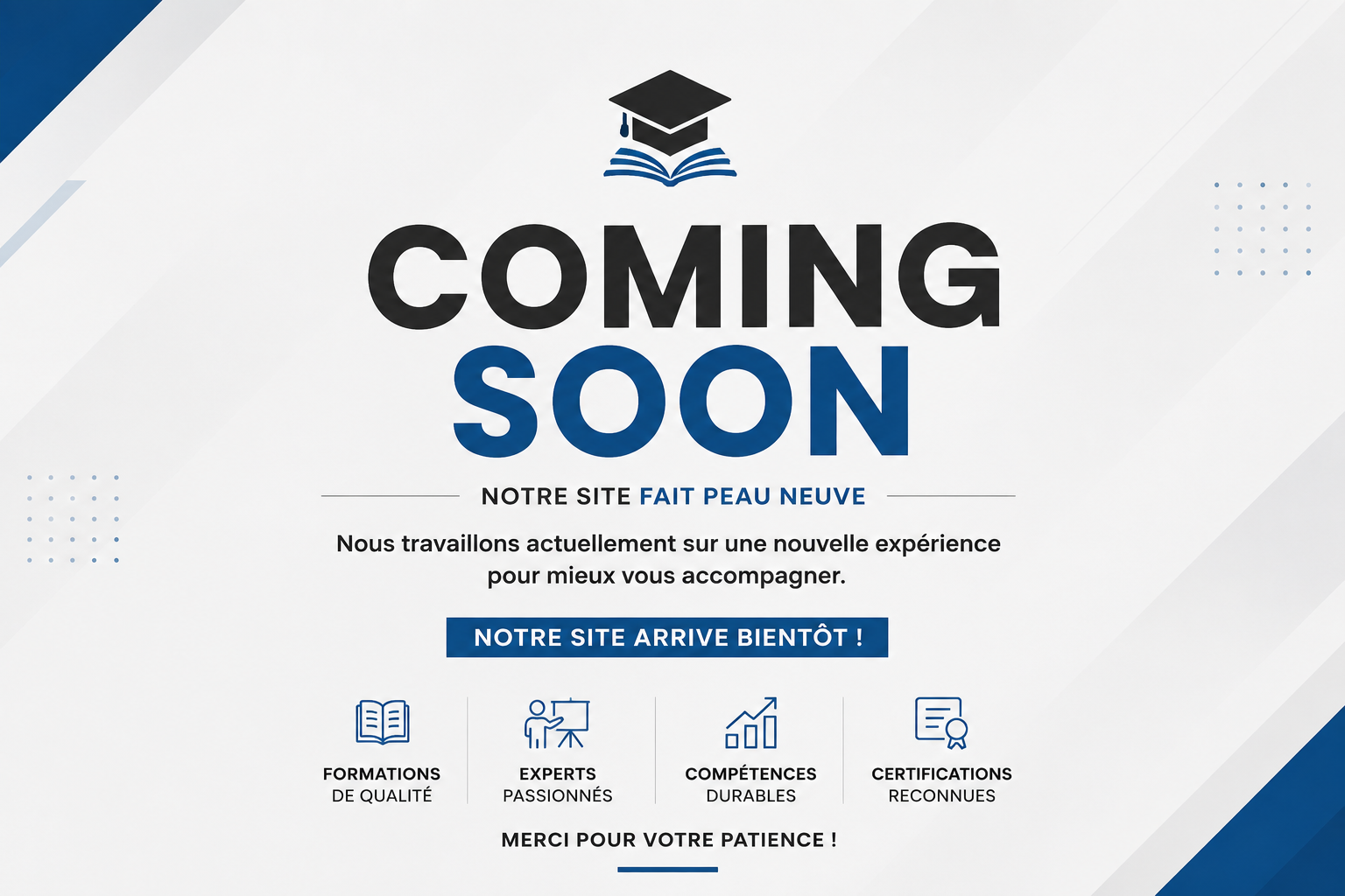 Coming Soon - Coup de Pouce Formation